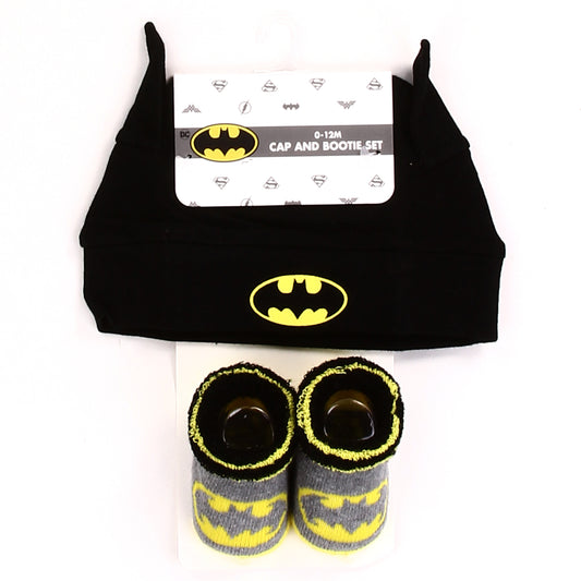 BATMAN 0-12M Baby Cap & Bootie Set (Pack of 6)