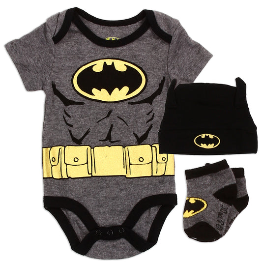 BATMAN Boys Newborn 3-Piece Set (Pack of 6)