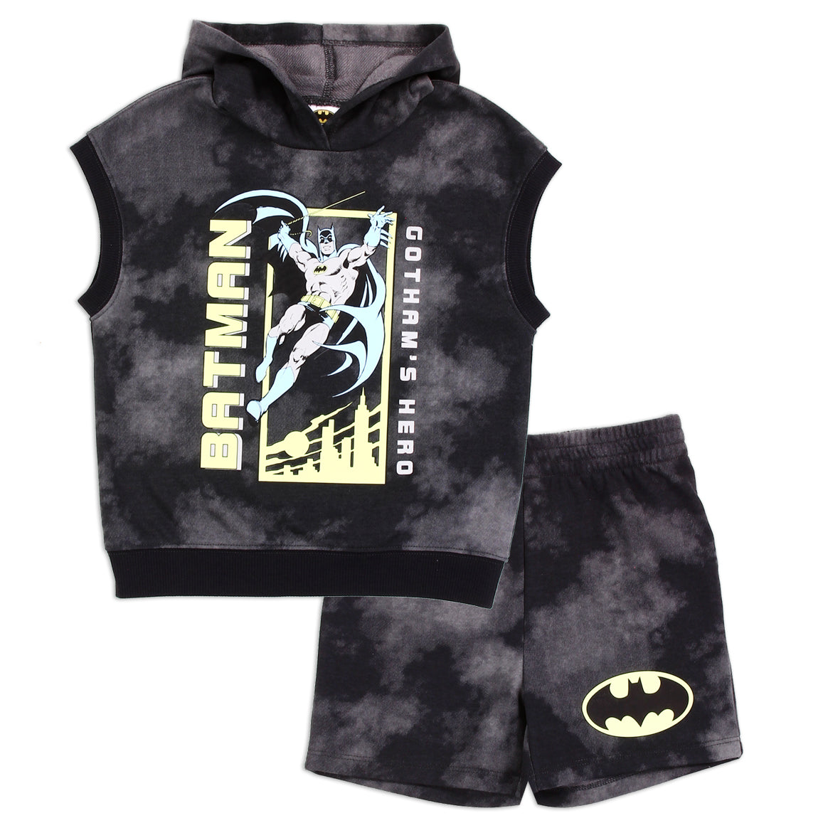 BATMAN Boys Toddler 2-Piece FT Short Set (Pack of 4)