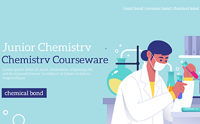 education presentation template for junior chemistry