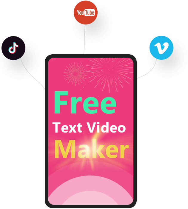 Text to Video Software & Text Animation Maker Feature 5: Share Typography Animation and Motion Typography to Social Media Platforms